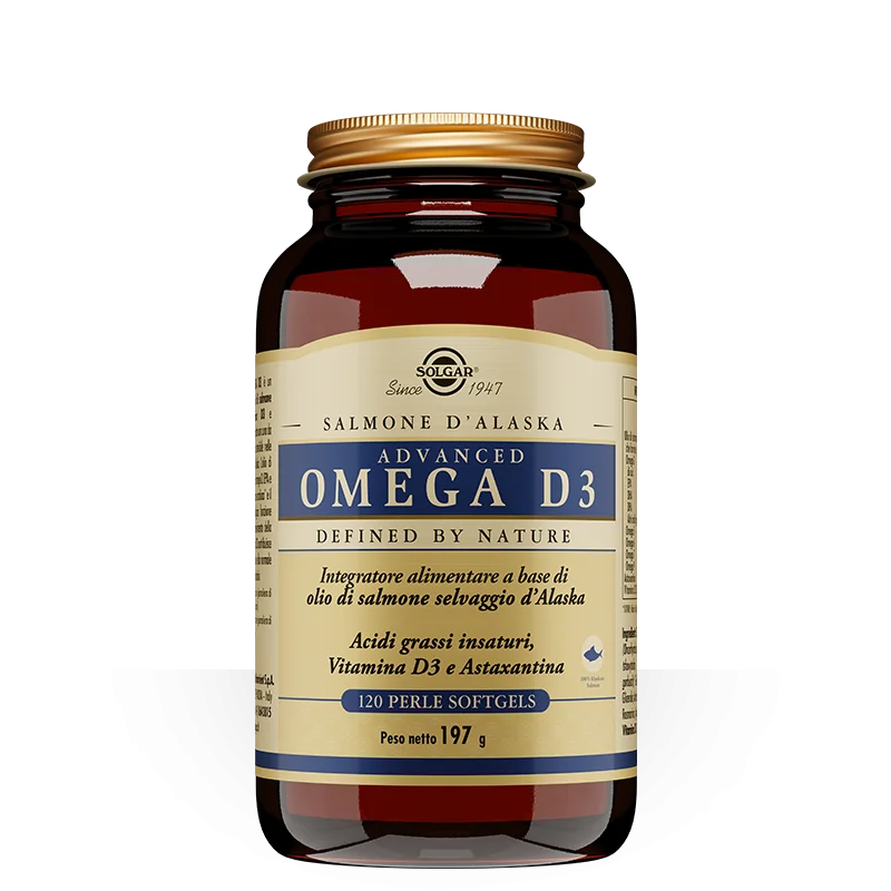 Solgar Advanced Omega 3 Integratore di Omega 3 Barattolo 120 Perle - farmavitality.it