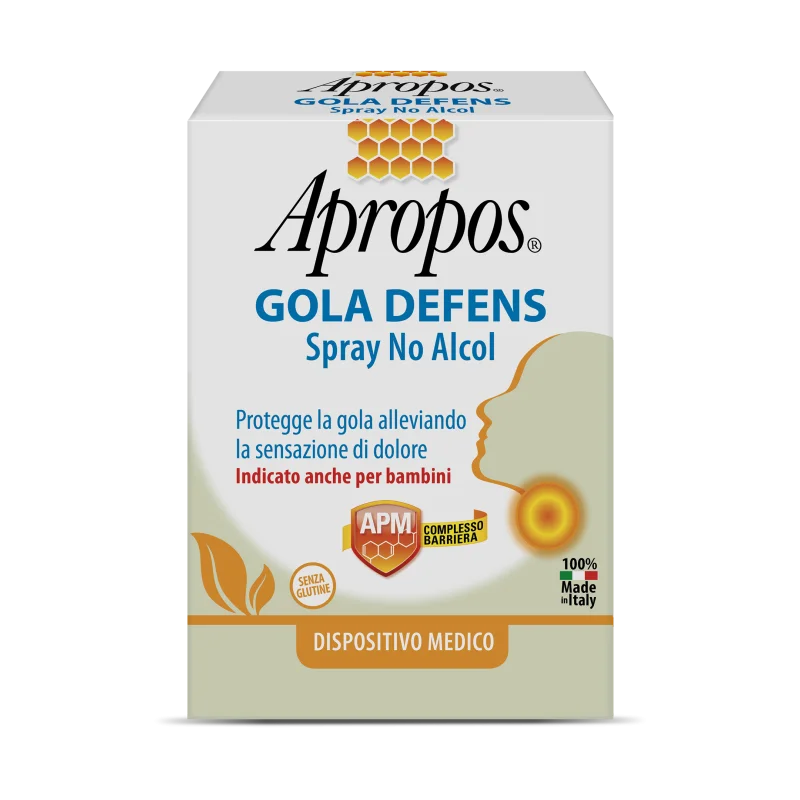 APROPOS GOLA DEFENS PRO SPRAY NO ALCOL 20 ML - farmavitality.it