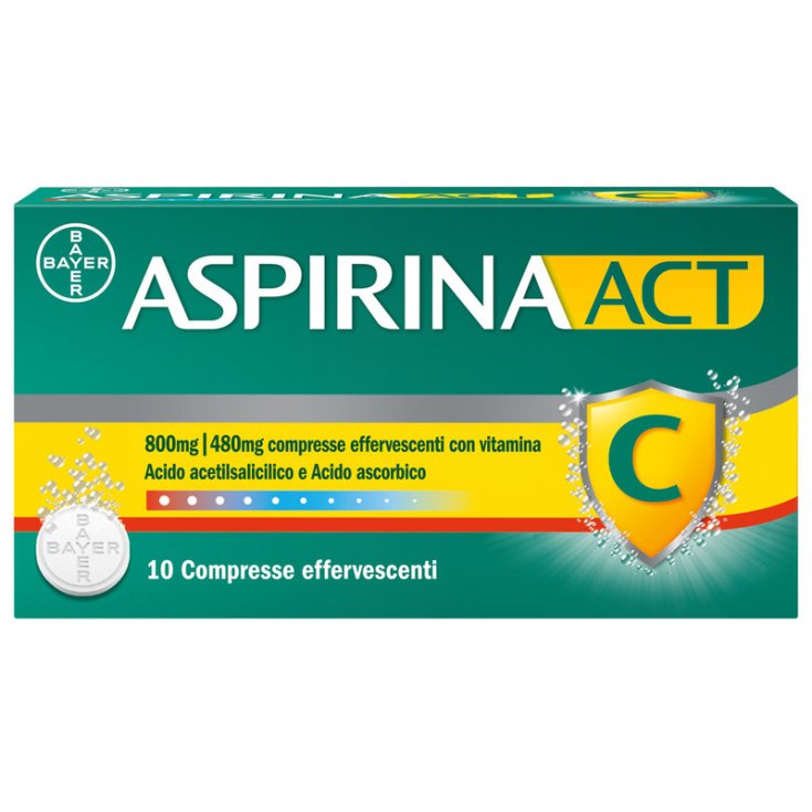 ASPIRINAACT*10CPR EFF800+480MG - farmavitality.it
