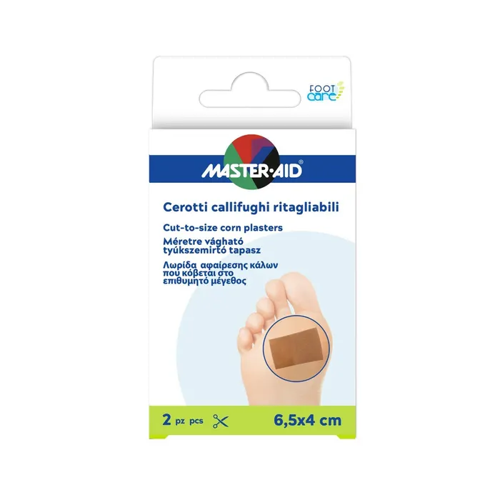 CEROTTO CALLIFUGO MASTER-AID FOOTCARE RITAGLIABILE 64X40 MM 2 PEZZI B3 - farmavitality.it