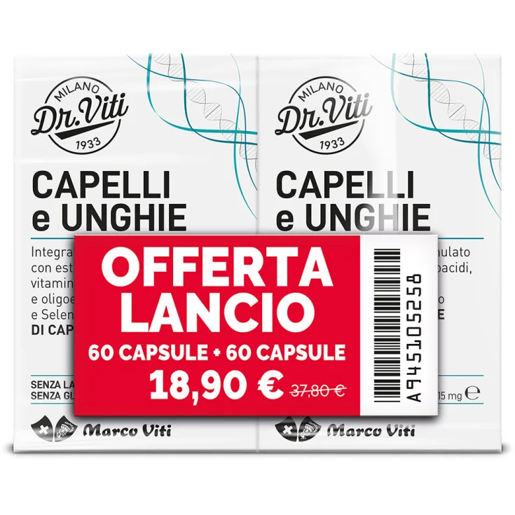 DR VITI ABBINATA CAPELLI UNGHIE 120 CAPSULE - farmavitality.it