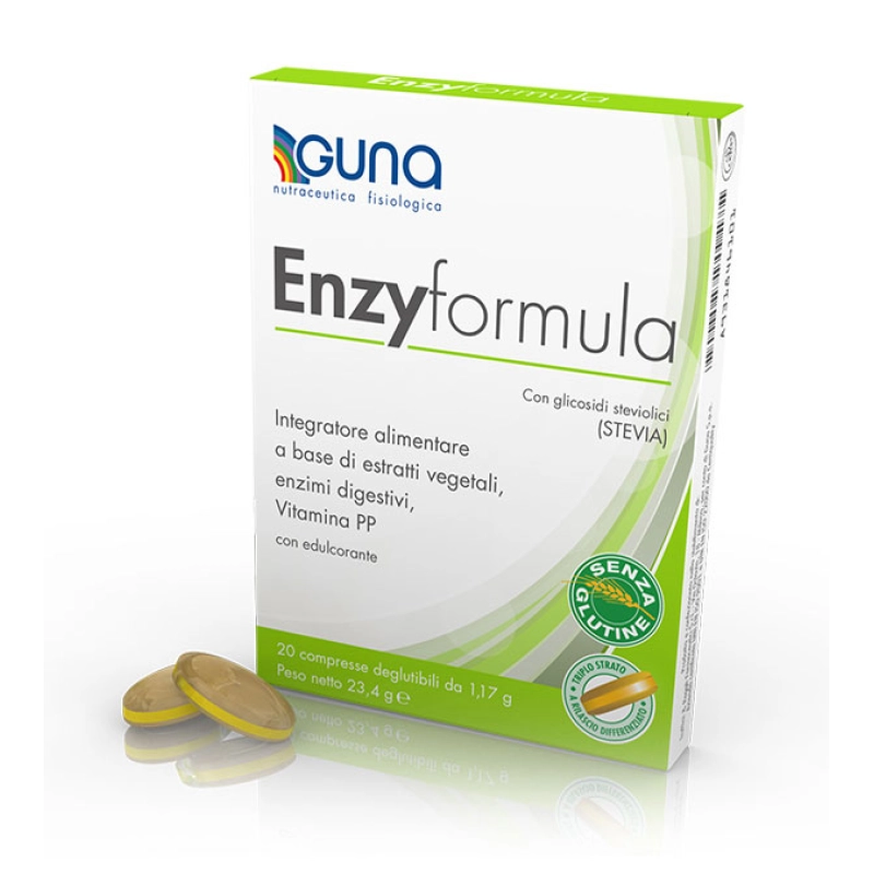 Enzy Formula Integratore per favorire la digestione 20 compresse - farmavitality.it