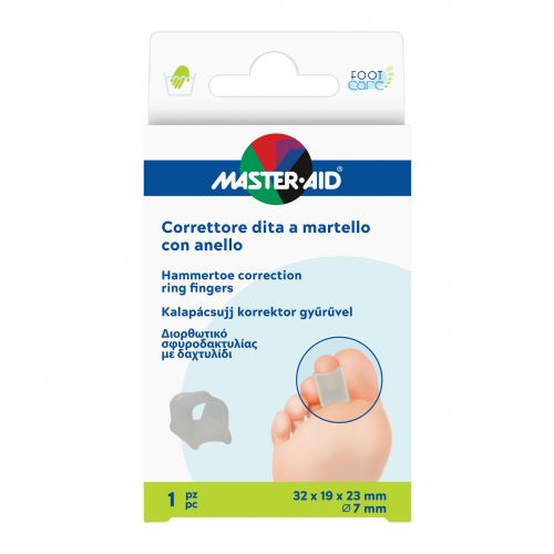 CORRETTORE DITA A MARTELLO MASTER-AID FOOTCARE CON ANELLO 1 PEZZO C14 - farmavitality.it