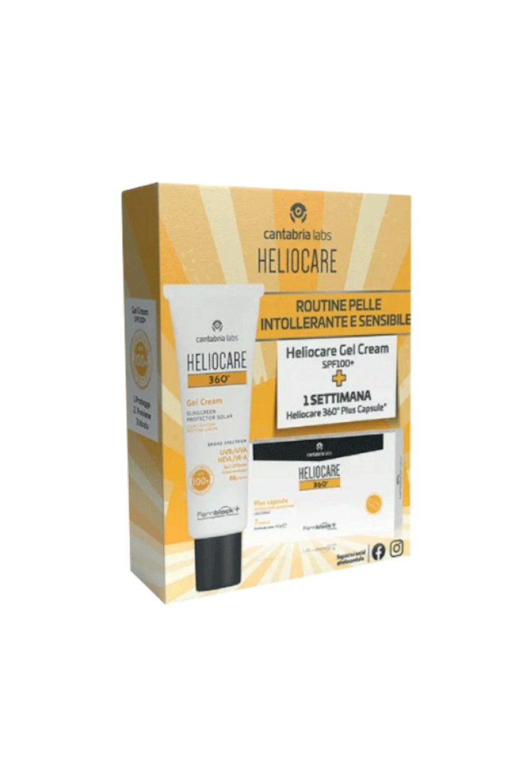 HELIOCARE 360 GELCREAM 100+ 50 ML + HELIOCARE 360 PLUS 7 CAPSULE CAMPIONE - farmavitality.it