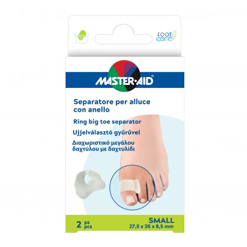 SEPARATORE ALLUCE MASTER-AID FOOTCARE CON ANELLO SMALL 2 PEZZI D3 - farmavitality.it