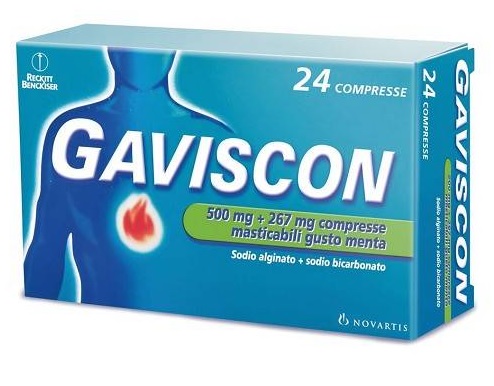 GAVISCON*24CPR MENTA 500+267MG - farmavitality.it