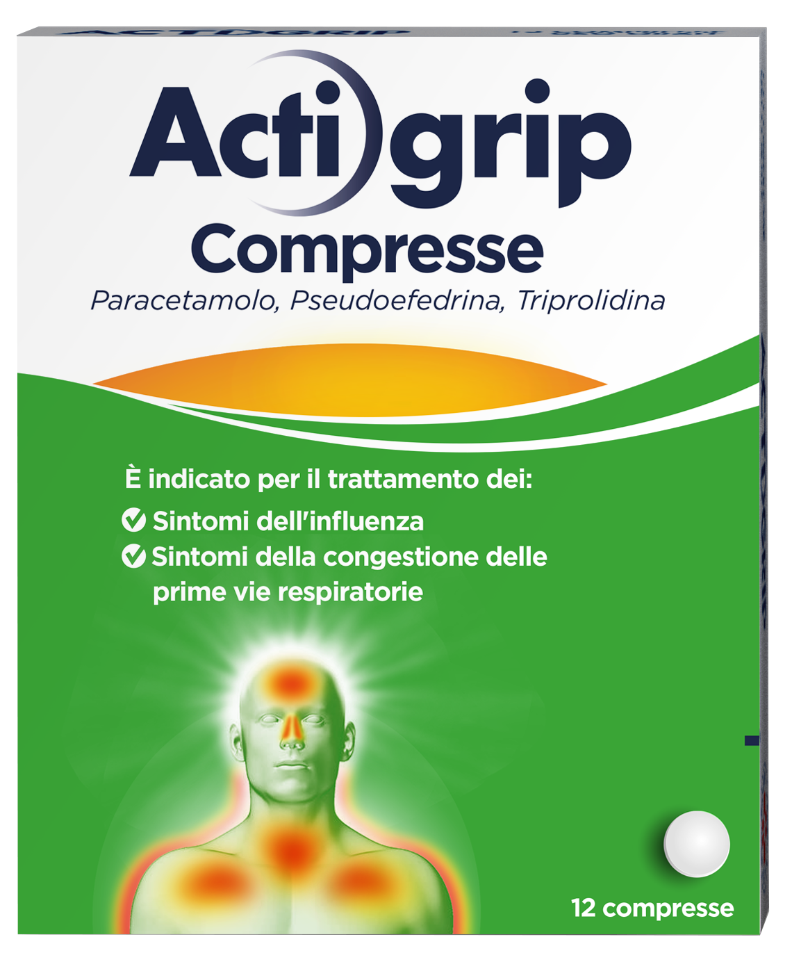ACTIGRIP*12CPR 2,5+60+500MG - farmavitality.it