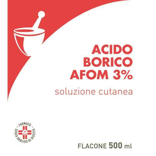 ACIDO BORICO AFOM*3% 500ML - farmavitality.it