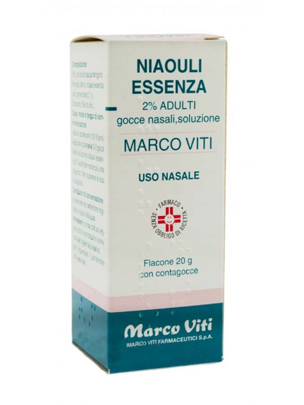 NIAOULI ESSENZA MV*2% GTT 20G - farmavitality.it