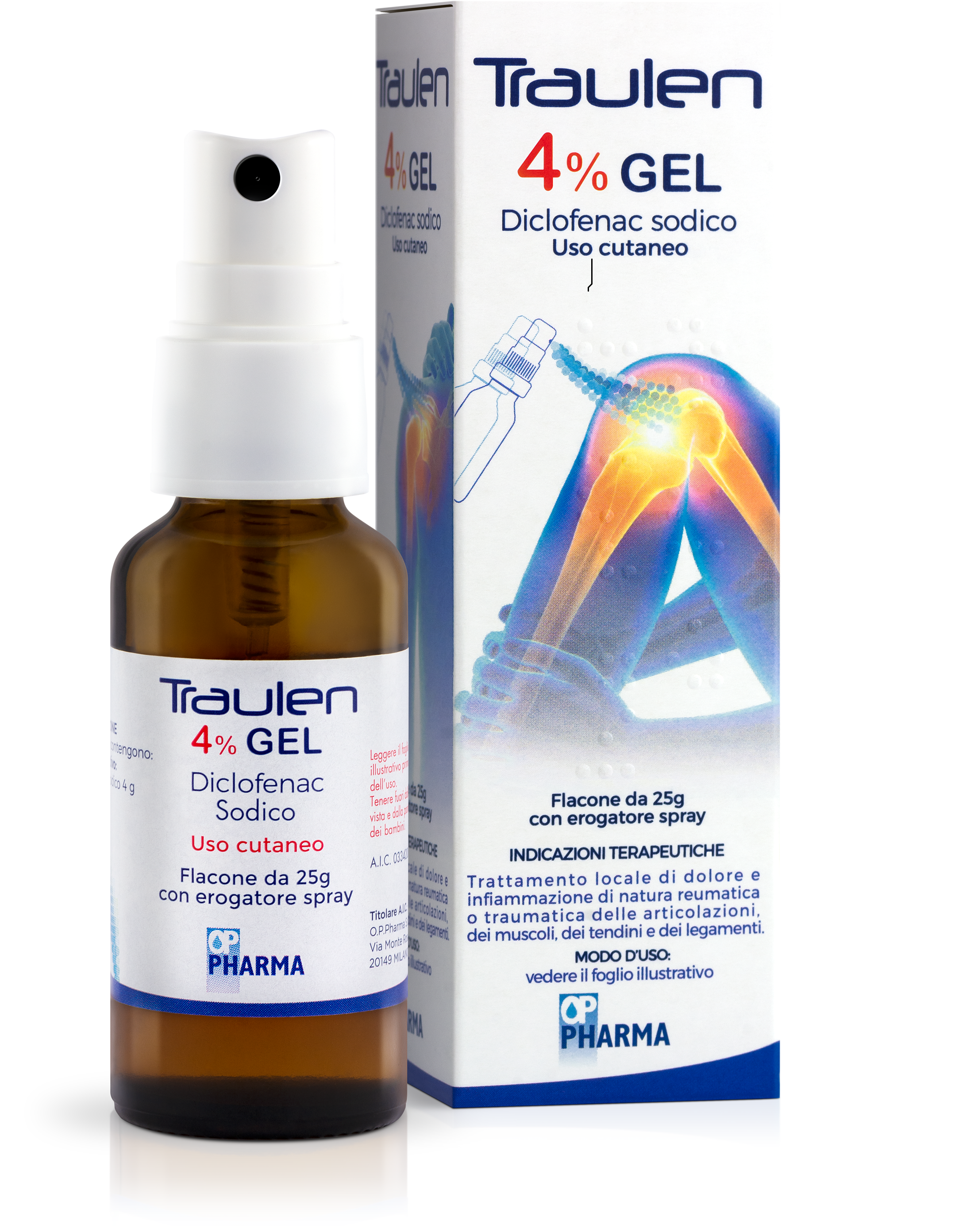 TRAULEN*GEL FL 25G 4% C/EROG - farmavitality.it