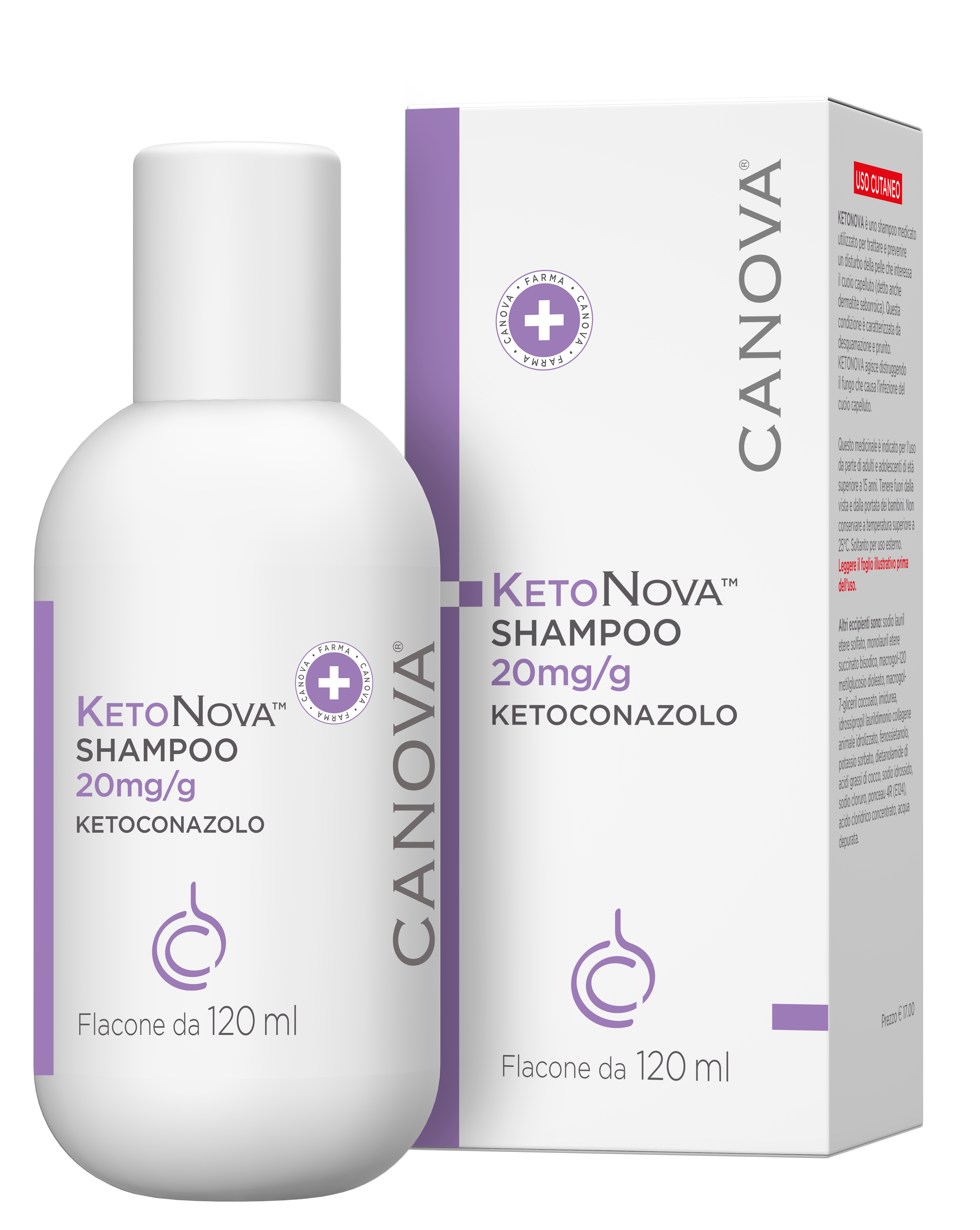 KETONOVA*SHAMPOO 120ML 20MG/G - farmavitality.it