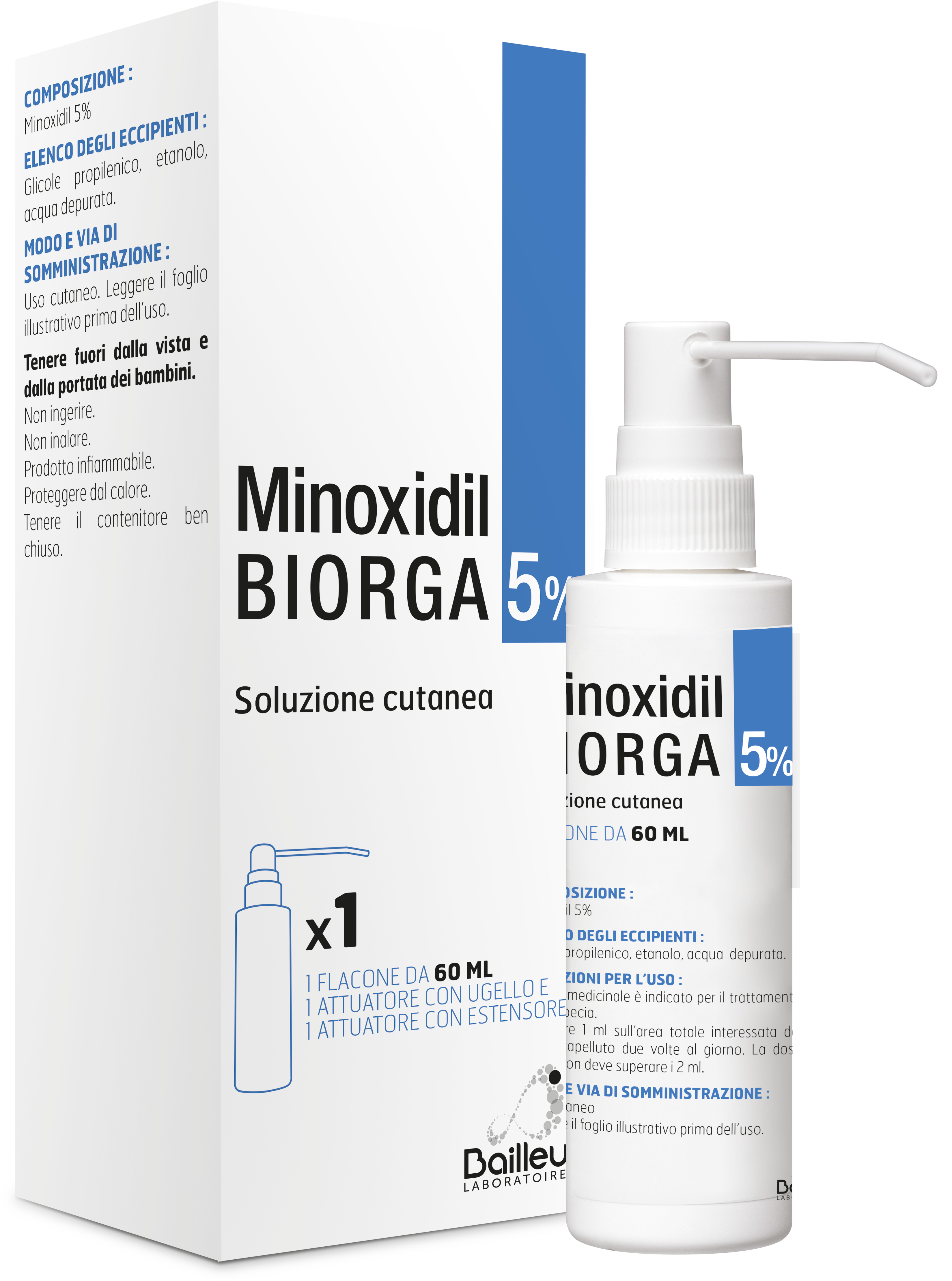 MINOXIDIL BIORGA*SOL CUT60ML5% - farmavitality.it