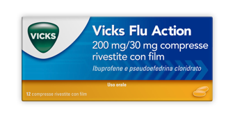 VICKS FLU ACTION*12CPR200+30MG - farmavitality.it