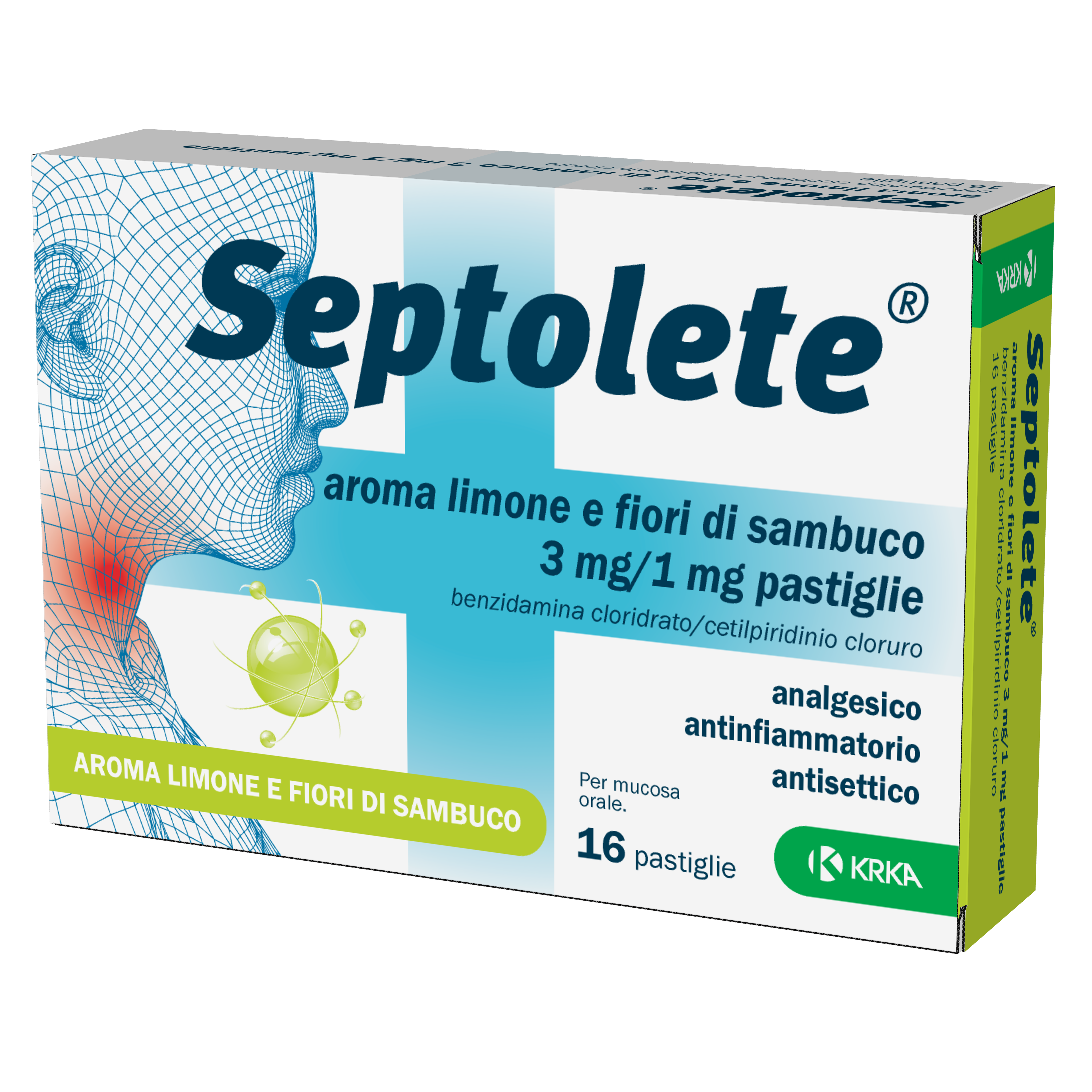 SEPTOLETE*16PAST3+1MG LIM FIOR - farmavitality.it