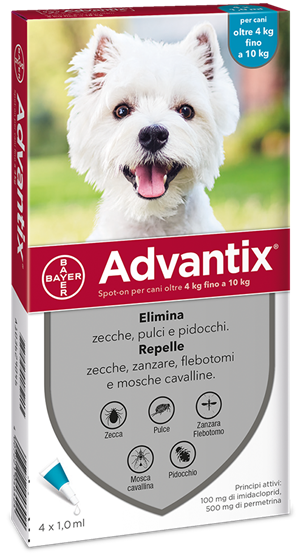 ADVANTIX SPOT ON*4PIP 4-10KG - farmavitality.it