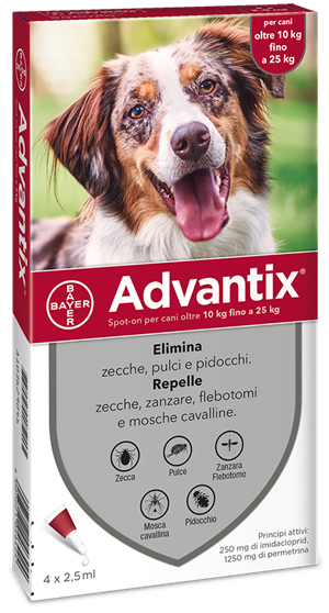ADVANTIX SPOT ON*4PIP 10-25KG - farmavitality.it