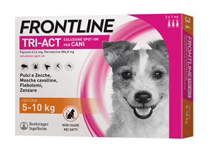 FRONTLINE TRI-ACT*3PIP 5-10KG - farmavitality.it