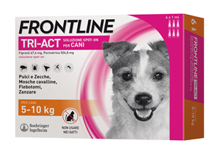 FRONTLINE TRI-ACT*6PIP 5-10KG - farmavitality.it