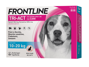 FRONTLINE TRI-ACT*3PIP 10-20KG - farmavitality.it