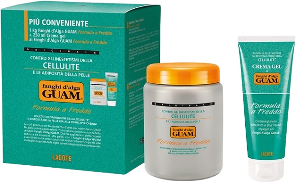 GUAM FANGHI D'ALGA CONFEZIONE CONVENIENZA FREDDA CON FANGHI D'ALGA GUAM 1 KG + CREMA GEL 250 ML FORMULA A FREDDO - farmavitality.it