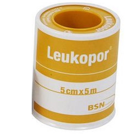 CEROTTO IN ROCCHETTO LEUKOPOR IPOALLERGENICO TESSUTO NON TESSUTO BIANCO 5X500 CM - farmavitality.it