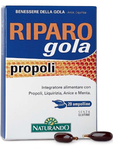RIPARO GOLA PROPOLI 20 AMPOLLE BEVIBILI - farmavitality.it