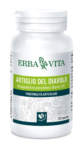 Erba Vita Artiglio del diavolo Integratore Articolare 125 Tavolette 400 mg - farmavitality.it