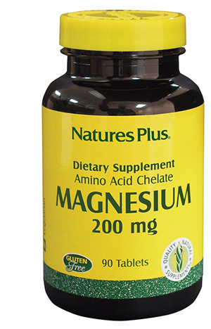 Nature's Plus Magnesio 200 Chelato Integratore per metabolismo del calcio 90 tavolette - farmavitality.it