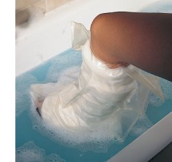 ACQUASTOP MEZZA GAMBA COPERTURA RIUTILIZZABILE PER LA PROTEZIONE, DURANTE LA DOCCIA O IL BAGNO, DEGLI ARTI CON GESSI E BENDAGGI - farmavitality.it