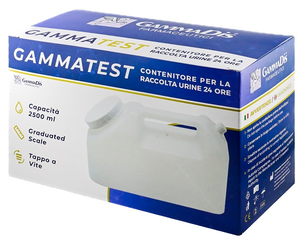 CONTENITORE STERILE PER LA RACCOLTA URINA GAMMASI 24H 2500 ML GAMMADIS - farmavitality.it