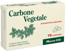 CARBONE VEGETALE 75 COMPRESSE - farmavitality.it