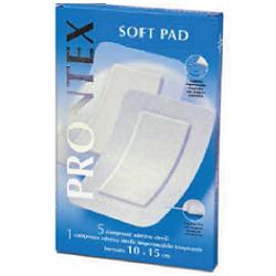 GARZA COMPRESSA PRONTEX SOFT PAD AUTOADESIVA 10X15CM 6 PEZZI - farmavitality.it