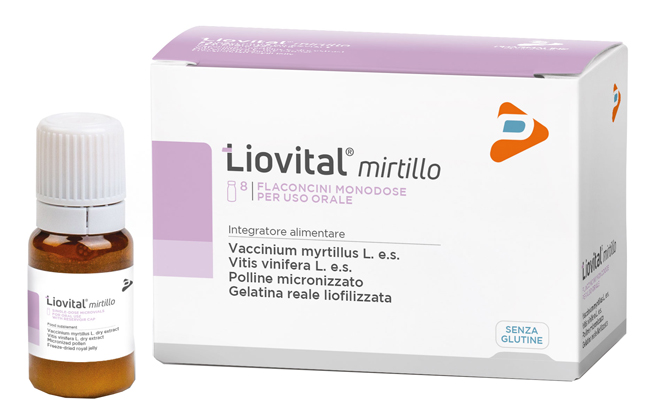 LIOVITAL MIRTILLO 8 FLACONCINI 10 ML - farmavitality.it