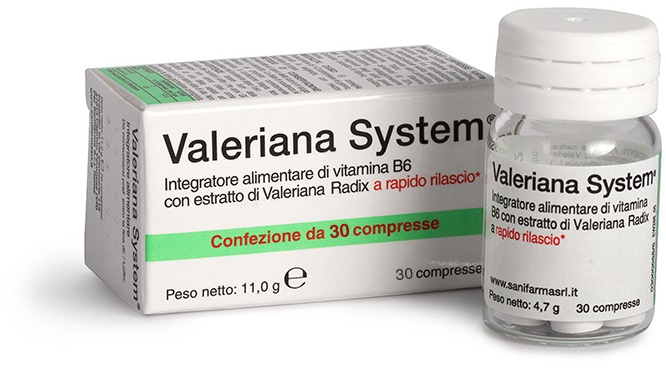 VALERIANA SYSTEM 30 COMPRESSE - farmavitality.it