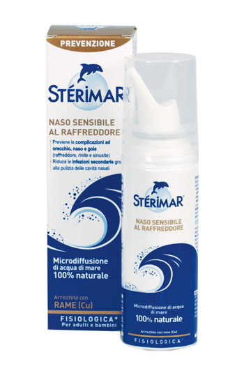 STERIMAR NASO SENSIBILE AL RAFFREDDORE ACQUA DI MARE SPRAY 100 ML - farmavitality.it