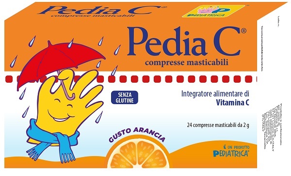 PEDIA C ARANCIA 24 COMPRESSE MASTICABILI - farmavitality.it
