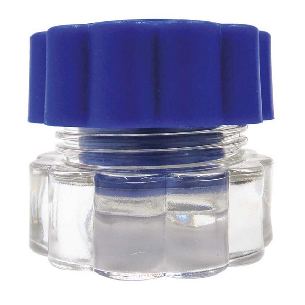 FRANTUMAPILLOLE IN ABS A 2 SCOMPARTI BASE TRASPARENTE COPERCHIO BLU DIMENSIONI 5,4X3,3X4,7 CM - farmavitality.it
