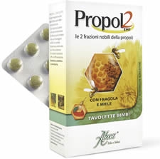 PROPOL2 EMF FRAGOLA MIELE 45 TAVOLETTE PER BAMBINI - farmavitality.it