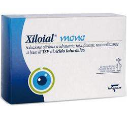 SOLUZIONE OFTALMICA IDRATANTE LUBRIFICANTE XILOIAL 20 MONODOSE DA 0,5ML - farmavitality.it
