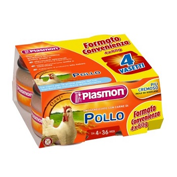 PLASMON OMOGENEIZZATO POLLO CON GIFT 4 X 80 G - farmavitality.it