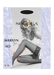 MARILYN 140 SHEER CALZA AUTOREGGENTE CAMEL 3 - farmavitality.it