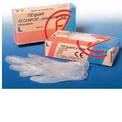 GUANTO IN VINILE CONFORT MISURA MEDIA ANTIADERENTE BIOCOMPATIBILE UTILIZZABILE ANCHE A CONTATTO CON SOSTANZE ALIMENTARI 100 PEZZI SENZA POLVERE - farmavitality.it