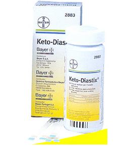 STRISCE MISURAZIONE GLICOSURIA E CHETONURIA KETODIASTIX 50 PEZZI - farmavitality.it