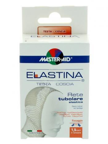 RETE TUBOLARE ELASTICA IPOALLERGENICA MASTER-AID ELASTINA TESTA/COSCIA 1,5 MT IN TENSIONE CALIBRO 6 CM - farmavitality.it