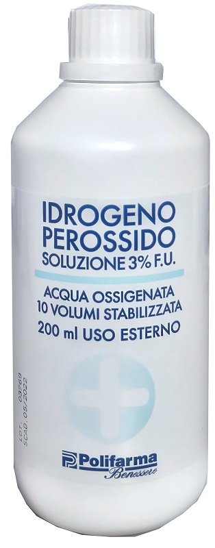 PEROSSIDO IDROGENO 3% 200 ML ACQUA OSSIGENATA 10 VOLUMI STABILIZZATA - farmavitality.it
