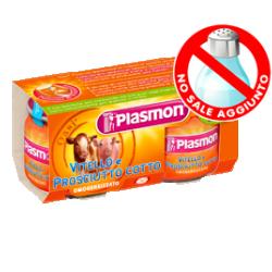 PLASMON OMOGENEIZZATO VITELLO PROSCIUTTO COTTO 80 G X 2 PEZZI - farmavitality.it