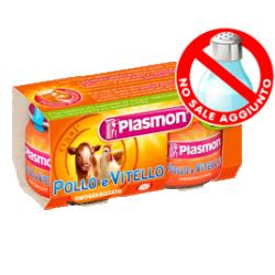 PLASMON OMOGENEIZZATO VITELLO POLLO 80 G X 2 PEZZI - farmavitality.it
