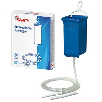 ENTEROCLISMA DA VIAGGIO KLISTER IN GOMMA CON CANNULA ANALE EVAGINALE 2 LITRI - farmavitality.it