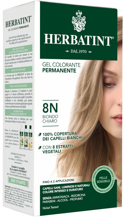 HERBATINT 8N BIONDO CHIARO 150 ML - farmavitality.it