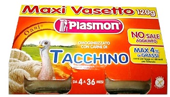 PLASMON OMOGENEIZZATO TACCHINO 120 G X 2 PEZZI - farmavitality.it